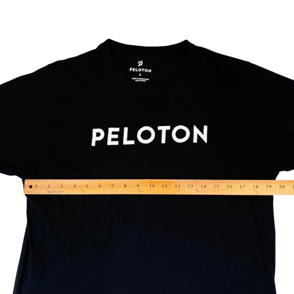 Peloton Rides Century Black Short Sleeve Crew Neck Athletic T-Shirt Size L - Picture 7 of 8